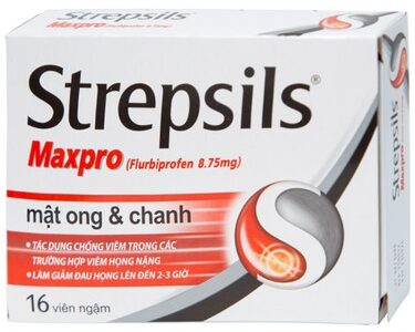 Viên ngậm Strepsils Maxpro mật ong & chanh chống viêm, làm giảm đau họng (2 vỉ x 8 viên)