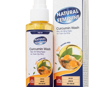 Dung dịch vệ sinh phụ nữ Natural Feminine Curcumin Wash giúp làm sạch, khử mùi vùng kín (100ml)
