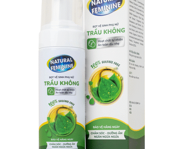 Dung dịch vệ sinh phụ nữ dạng bọt Natural Feminine Lá Trầu Không kháng khuẩn, vệ sinh nhẹ nhàng (160ml)