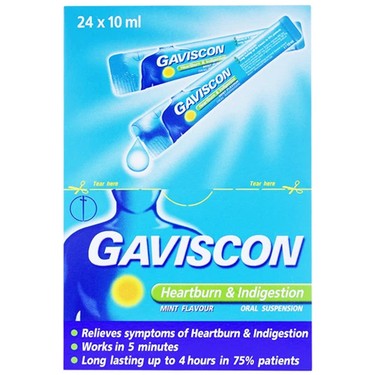 Hỗn dịch Gaviscon Reckitt Benckiser điều trị trào ngược dạ dày, thực quản (24 gói x 10ml) - Ảnh 3